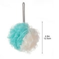 thumbnail image 3 of Bath Sponge | Dual Tone Soft Mesh Loofah with Hanging Loop | Gentle Exfoliating Non-Scattering Shower Pouf | Rich Lather Easy Clean | Colorful Spa Body Scrubber | 4.9 in | 1 Pack, 3 of 6