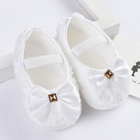 

〖Jisuan〗Baby Sneakers Walking Rose Baby Girl Toddler Kid Elastic Shoes Bowknot Band Baby Shoes
