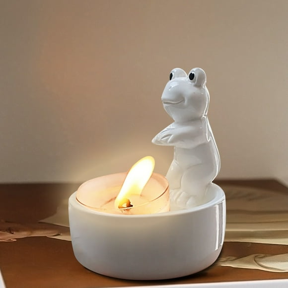 Ceramics Candle Holder Contract Elegant Candle Holder Cute Animal Candle Cylinder Candle Holders Modern Pillar Candle Holder Candlesticks Holder Thin Taper Candle Holder Candle Holder with Candle