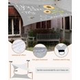 thumbnail image 4 of Sun Shade Sail 8'x10' You Are My Sunshine Rectangle Sun Shade Sails Canopy Waterproof Sunflower Bee Gray Outdoor Sunshades Sand UV Block Cover Shades Cloth for Patio Backyard Garden Deck Porch Lawn, 4 of 9