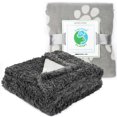 thumbnail image 5 of Kritter Planet Waterproof Dog Blanket and Throws, Sofa couch Bed Indoor Furniture Protector Reversible Soft Plush Washable,25x30,Dark Gray Paw, 5 of 7