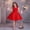 Red, variant on ITSAME Girls Dress, Waist-Cinching Round Neck Cute Flower Kids Wedding Party Pageant Princess Dress Blue 1-2T