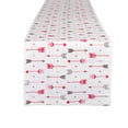 thumbnail image 1 of Camino de mesa con estampado de corazones y flechas DII Design Imports  CAMZ10633, 1 of 2