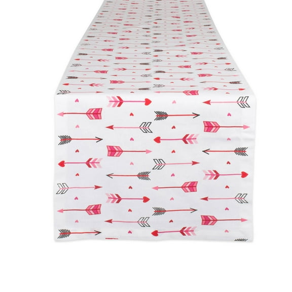 DII Hearts Arrow Print Table Runner