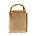 thumbnail image 2 of QTOCIO Linen Literary Tote Bag Small Rattan Bag, 2 of 2