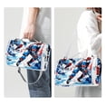 thumbnail image 3 of Ice Hockey Extra Large Canvas Picnic Blanket - Waterproof Outdoor Beach Mat with Carry Strap for Family - Foldable, Portable, and Durable - Camping, Park, and Travel - 200x200cm, 3 of 6