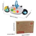 thumbnail image 5 of Kitchen Sink Toy with Running Water, Animal Theme Play Dishwasher, Role Play Pretend Play Kitchen Accessories, Automatic Water Circulation, Educational Toddler Toy, 5 of 8