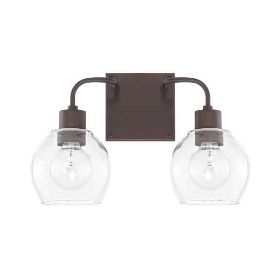 Capital Lighting 120021-426 Tanner 2 Light 15" Wide Bathroom Vanity Light - Bronze