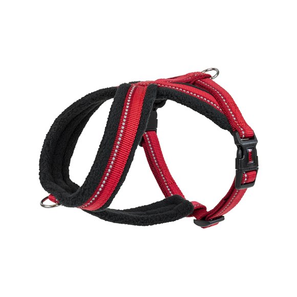 HALTI Comfy Harness - Lightweight, Fleece-Lined, Reflective & Adjustable Dog Harness, Front & Back Ring for a Dog Leash, Great for Puppy Walks. Suitable for Small Dogs and Puppies (Size X-Small)