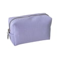 thumbnail image 2 of Woven Cosmetic Pouch, Travel Wash Bag, Makeup Brush Organizer, Spacious Zipper Interior and Lightweight Compact Size for Travel Luggage, Home Vanity, and Gym Locker., 2 of 8