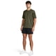 thumbnail image 2 of Pantalones cortos Under Armour tejidos para hombre, 5 pulgadas, negro/Castlerock XL, 2 of 5