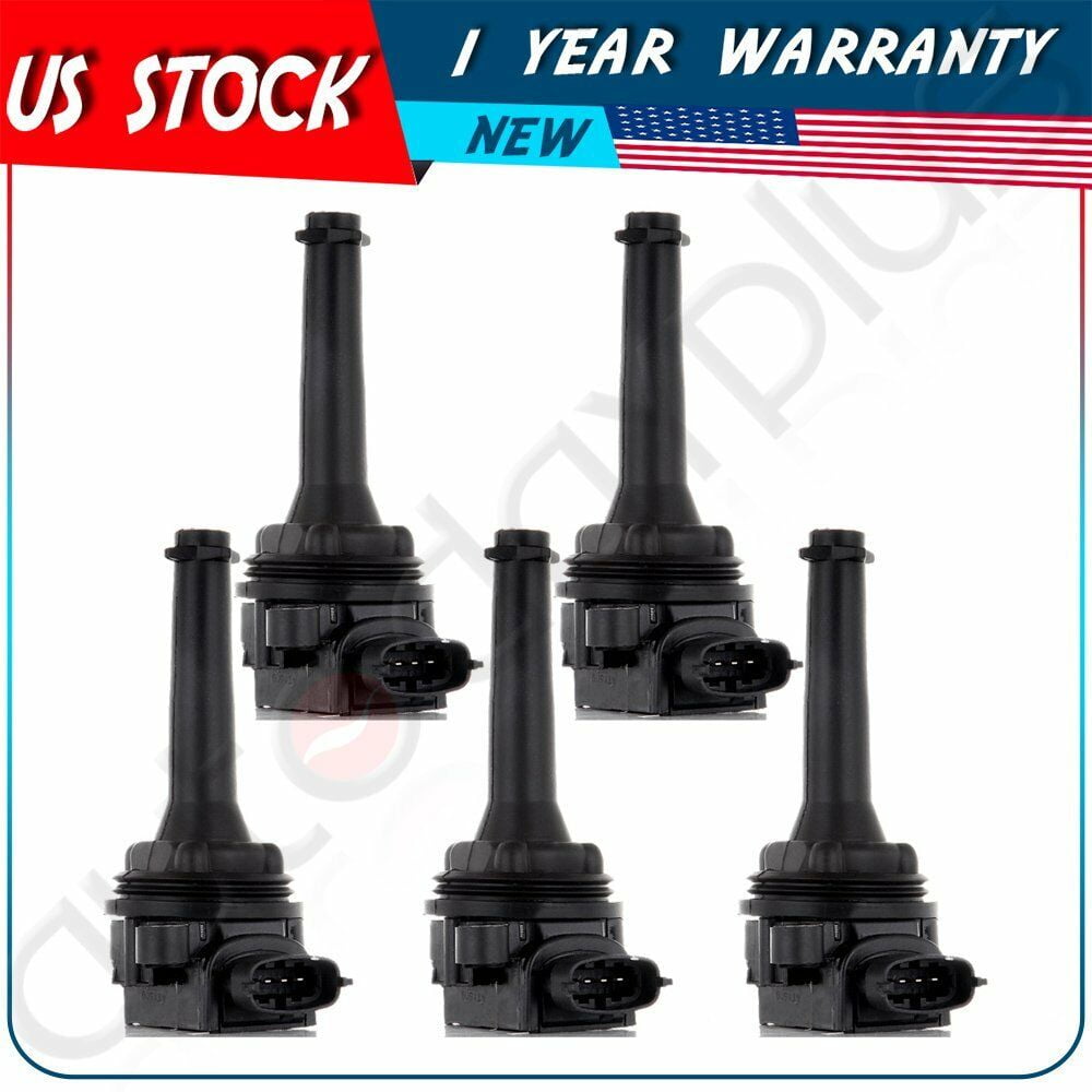pack of 5 Ignition Coil Coils for Volvo C70 S60 S70 S80 V70 XC70 XC90 19992009