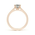 thumbnail image 2 of ANGARA Natural Princess-Cut 1.05 ct Diamond Engagement Ring in 14K Rose Gold for Women (Size-5.5mm| Color-K| Clarity-I3) | April Birthstone, Anniversary, Jewelry Gift for Women | Natural Diamond Ring, 2 of 10