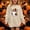 Khaki, variant on OGLCCG Halloween Sweatshirt for Girl Ghost Pumpkin Prints Cute Crewneck Long Sleeve Tops Festival Pullover Tops,Size 3