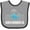 Heather and Black, variant on Inktastic Santa Barbara California Beach Vacation Boys or Girls Baby Bib
