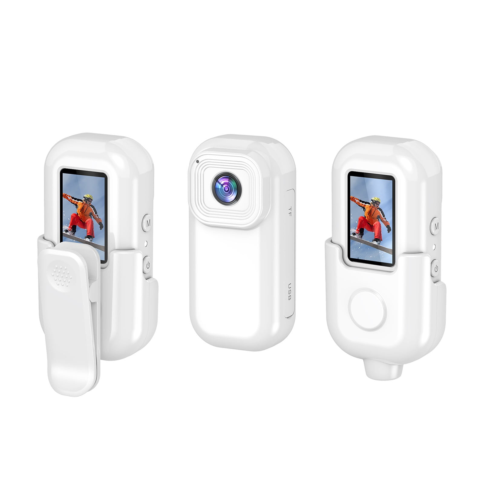 Kyusrd Gifts for Women Home Saving!1080P High-definition Screen Display Large Wide-angle Sports Recorder Mobile Phone Interconnection Pocket Thumb Camera