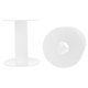 thumbnail image 1 of CleverDelights Carretes de plástico blanco de 3.0 in – Paquete de 3 – Carretes vacíos – Rollo de cuerda de alambre para manualidades, 1 of 1