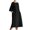 summer dresses-Black, variant on Knee Length Evening Dress Summer Cotton Linen Dresses for Women 2025 Casual Solid Color Half Sleeve Dresses With Pockets Knee Length Sundress