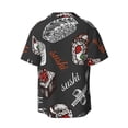 thumbnail image 2 of Wukai Japanese Sushi Hashi Men's Casual Short-Sleeve Button Down Shirt - Lightweight Summer Dress Shirt for Daily Wear-, 2 of 7