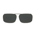 thumbnail image 3 of Solar Shield Dioptics Unisex Rectangle Fashion Sunglasses Gunmetal, 3 of 7