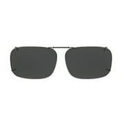 Solar Shield Dioptics Unisex Rectangle Fashion Sunglasses Gunmetal