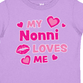 thumbnail image 4 of Inktastic Valentine's Day My Nonni Loves Me Hearts and Lips Boys or Girls Toddler T-Shirt, 4 of 5