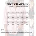 thumbnail image 6 of longantii Women's Linen Shirts Boho 3/4 Sleeve Scalloped V Neck Tops Breathable Solid Color Pullover Button Up Outdoor Daily Wear for Spring Fall Brown M, 6 of 6