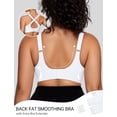 thumbnail image 4 of Camiseta Wireless Bra OEAK V Mesh con soporte cómodo, blanca, 2XL, 4 of 7