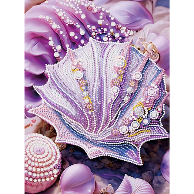 Pintura de diamante 5D DIY Kit de taladro en forma especial parcial Shell Home Decor (BB002) FLhrweasw Nuevo