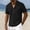 Black, variant on Eltusu Men's Polo Shirts, Loose Fit Pullover Summer Short Sleeve Shirts with Collar Brown Size XL