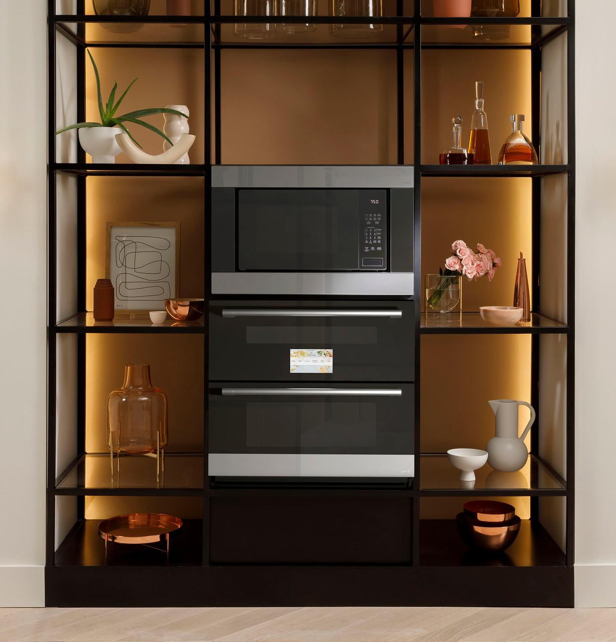 Cafe Cts92dm2n 30" Wide 5 Cu. Ft. Electric Smart Single Oven - Platinum Glass