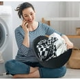 thumbnail image 4 of "Laundry Ninja Stitch Pop-Up Laundry Hamper: Space-Saving and Flexible Collapsible Hamper with Handles for Ultimate Clothes Management, space saving laundry hamper, Flexible laundry basket with, 4 of 8