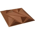 thumbnail image 6 of 19 5/8"W x 19 5/8"H Marquise EnduraWall Decorative 3D Wall Panel, Bright Coat Copper (Covers 2.67 Sq. Ft.), 6 of 6