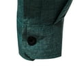 thumbnail image 6 of BiZtdJrK Mens Long Sleeve Button Down Shirts Slim Fit Casual Business Shirt Wrinkle Free Formal Dress Shirts Solid Textured Shirt 90% off Clearance Sale Green XL, 6 of 7