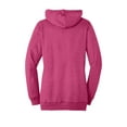 thumbnail image 4 of District Women's Lightweight Fleece Hoodie Dm493 - Heathered Pink Azalea - 3XL, 4 of 4