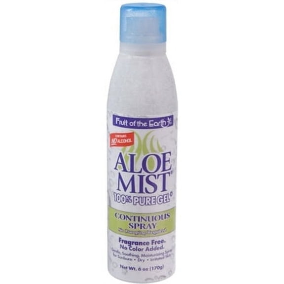 Fruit of the Earth Aloe Mist 100% Gel Continuous Spray 6 oz