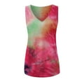 thumbnail image 4 of Pompotops Women's Pullover Sleeveless V Neck Splicing Vest Tops, 4 of 9