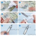 thumbnail image 5 of DIY Blank Dome Rectangle Pendant Kits Including Alloy Big Pendant Cabochon Settings Plain Edge Bezel Cups Glass Cabochons Antique Silver Tray: 49.5x10mm 60.5x12x2mm Hole: 6x3.5mm 30pcs, 5 of 5
