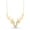 Yellow Gold, variant on AFFY 0.05 Carat (ctw) Round Cut Lab Created Moissanite Diamond Accent Deer Antler Pendant in 14K White Gold Over Sterling Silver, With 18" Chain