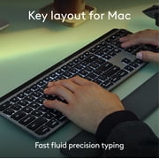 Logitech MX Keys S for Mac, Wireless Keyboard, Fluid, Precise Laptop-Like Typing, Programmable Keys, Backlit, Bluetooth