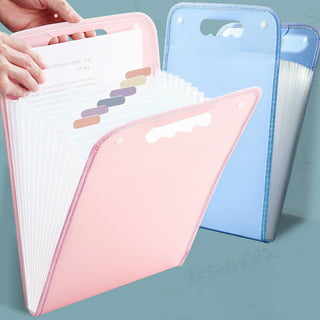 Hadanceo File Folder Multi-pages 13 Pockets Large Capacity  Horizontal/Vertical Expandable Examination Paper Document Accordion File  Organizer for School 