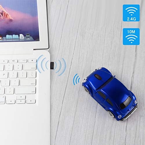 Usbkingdom 2.4GHz Ratón Inalámbrico Cool 3D Sport Car en forma de Coch