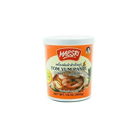 Maesri Tom Yum Paste - Authentic Thai Tom Yum Soup Base - Hot & Sour 14