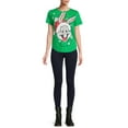 thumbnail image 5 of Bugs Bunny Women's Christmas Graphic T-Shirt with Short Sleeves, Sizes XS-XXXL, 5 of 5