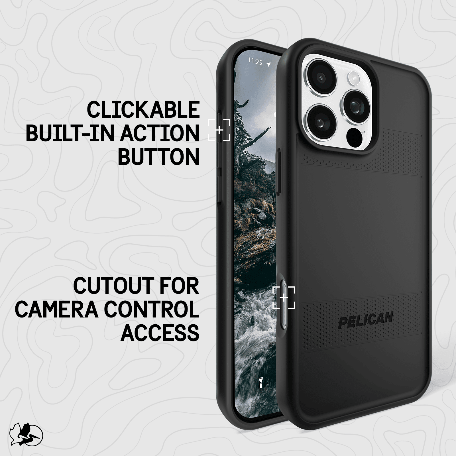 Pelican Protector iPhone 16 Pro Max Case MagSafe Rugged Protection Black