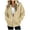 Khaki, variant on Kezqiaxn Zip up Hoodie Women Fashion Drawstring Long Sleeve Loose Casual Sweatshirt with Pockets Fall Winter Clothes Khaki M