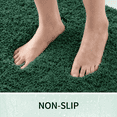 thumbnail image 3 of Wozola Dark Green Bathroom Rugs Mat, Soft Absorbent Microfiber Bath Rugs, Non Slip, Machine Washable Bath Mats for Bathroom Floor, Tub and Shower, Home Decor Accessories, 24" × 59", 3 of 7
