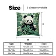 thumbnail image 5 of Panda Set - Decorative Pillows Covers, Velvet Throw Pillow Cases with Unique Patterns for Home Decor, 16x16, 18x18, 20x20 Inches, 2 Pack - Great for Various Occasions., 5 of 6