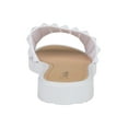 thumbnail image 2 of Chatties Casual Studded Flat Slide Sandals, White (Women's), 2 of 6