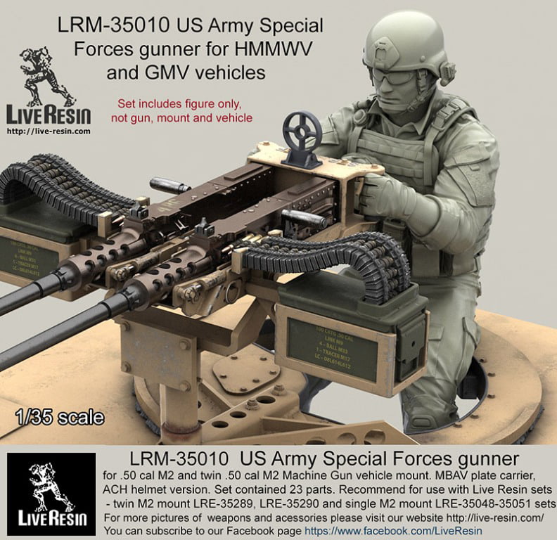 Live Resin 1/35 LRE-35020 US Army ACH/MICH Helmet Set 2
